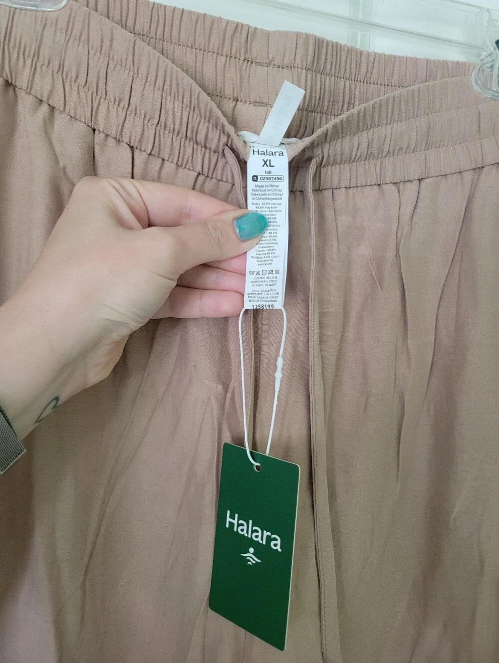 NWT Linen Blend Highwaisted Pants - Picture 4 of 6